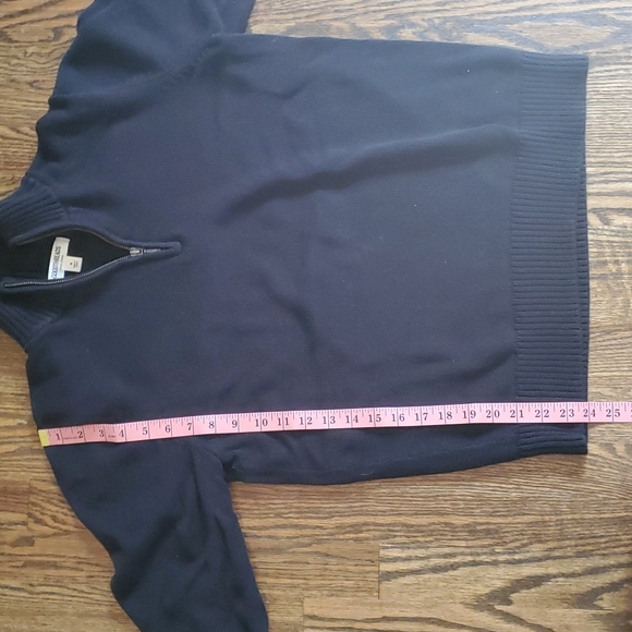 Goodthreads navy color quarter zip sweater - Picture 3 of 6